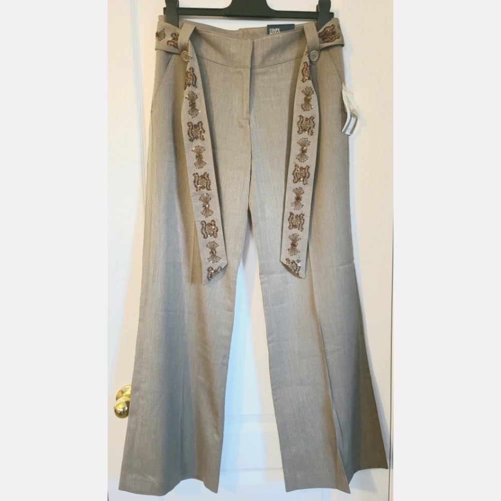 Suzy Shier Women's Tie Belt Dress Pant